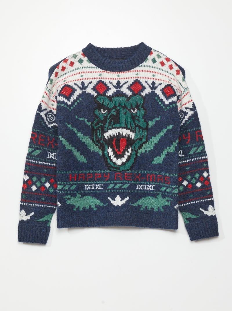 Maglione di Natale 'Jurassic Park' BLU - Kiabi