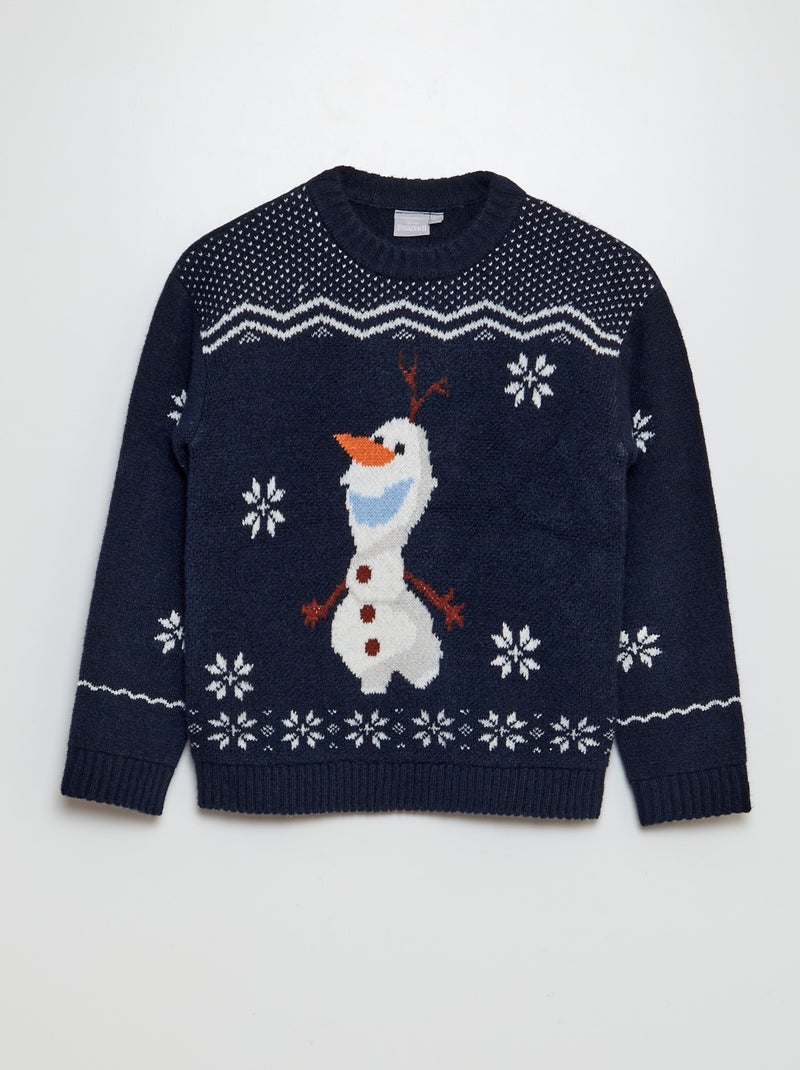 Maglione di Natale 'Olaf' 'Frozen' BLU - Kiabi