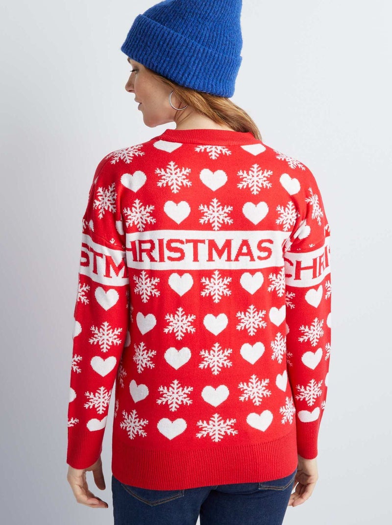 Kiabi Maglia Rossa Natale Kiabi Maxi Pull Lana Collo Alto Maglioni