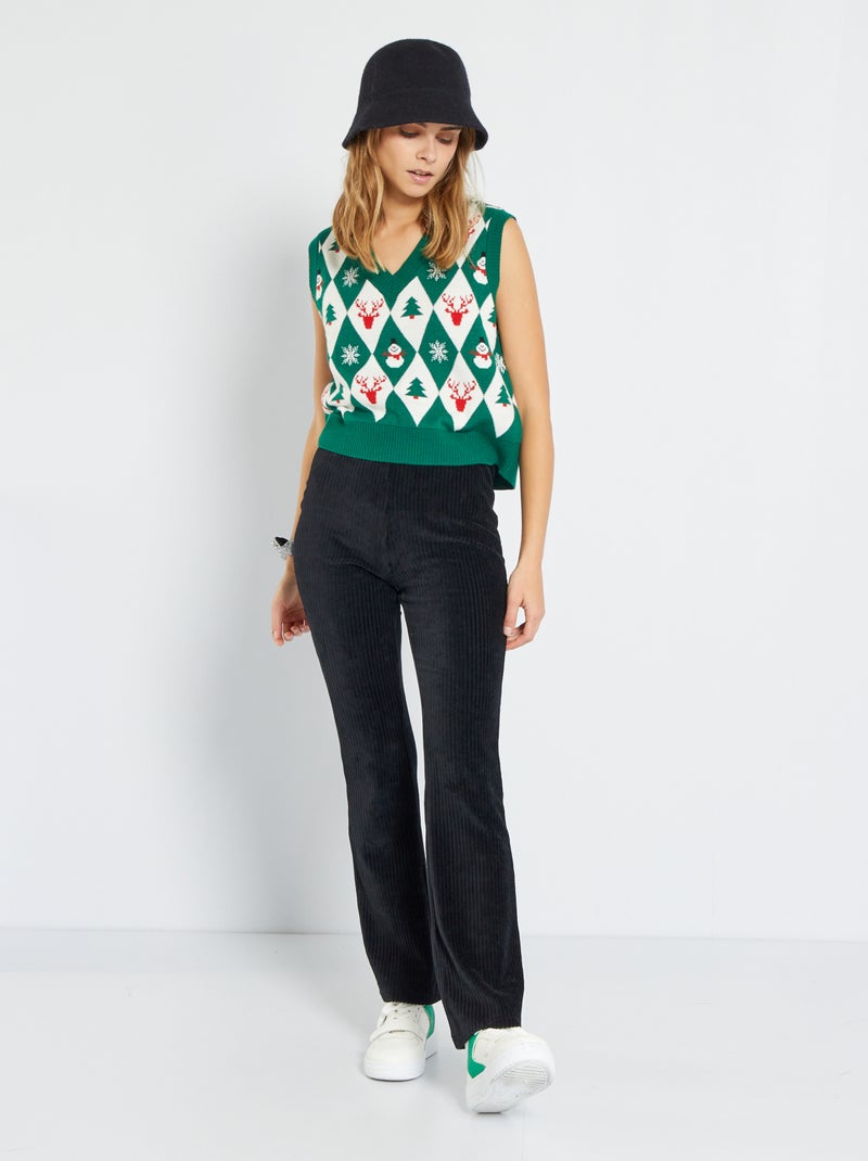 Maglione di Natale senza maniche - VERDE - Kiabi