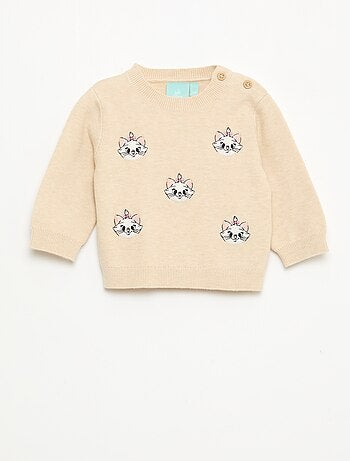 Maglione 'Disney' 'Marie' in maglia con animazione fantasia
