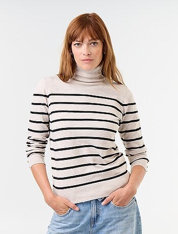 Maglione dolcevita a maglia fine