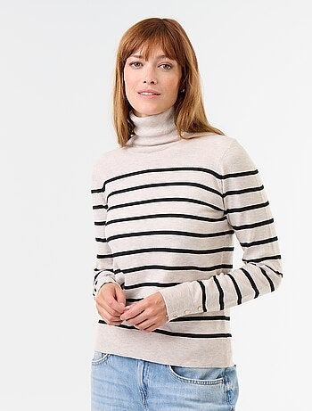 Maglione dolcevita a maglia fine