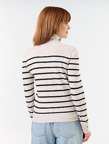 Maglione dolcevita a maglia fine