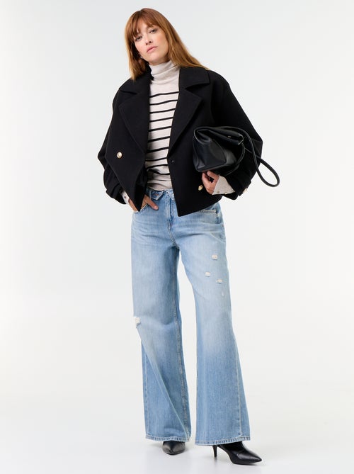 Maglione dolcevita a maglia fine - Kiabi