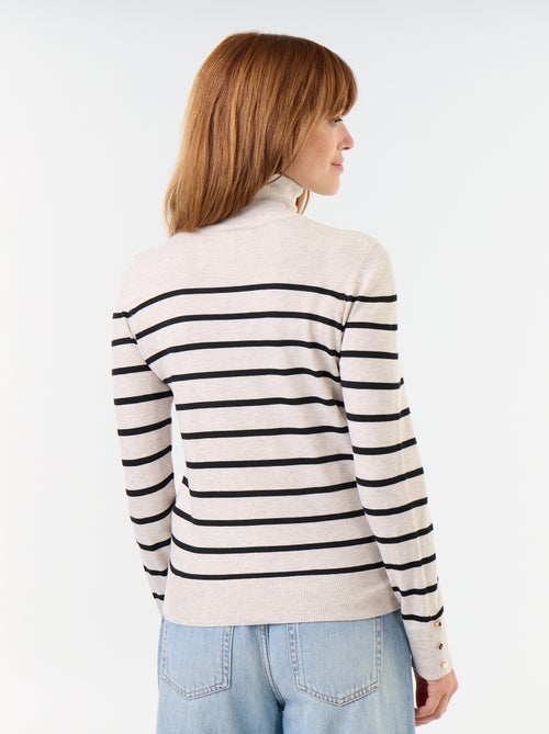 Maglione dolcevita a maglia fine - Kiabi