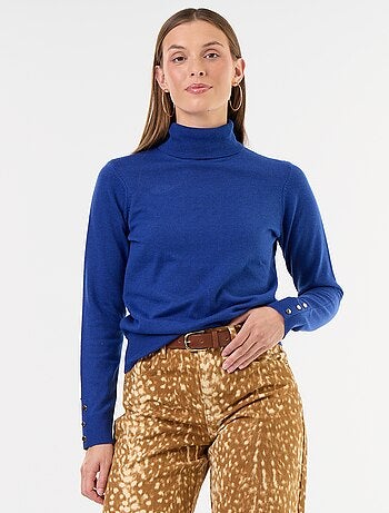 Maglione dolcevita a maglia fine