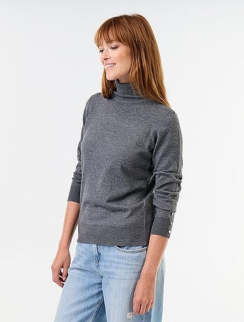 Maglione dolcevita a maglia fine