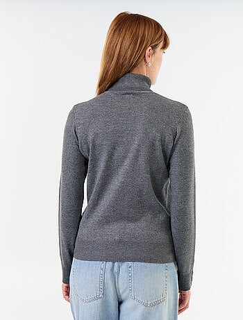 Maglione dolcevita a maglia fine