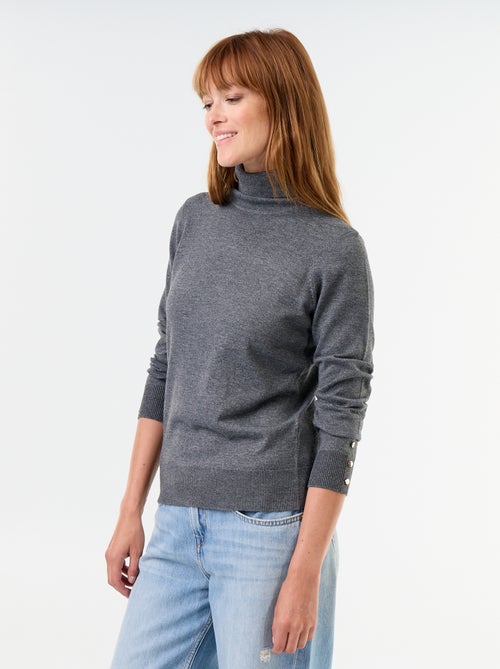 Maglione dolcevita a maglia fine - Kiabi Maglione dolcevita a maglia fine - Kiabi