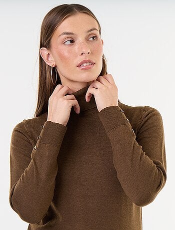 Maglione dolcevita a maglia fine