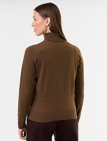 Maglione dolcevita a maglia fine