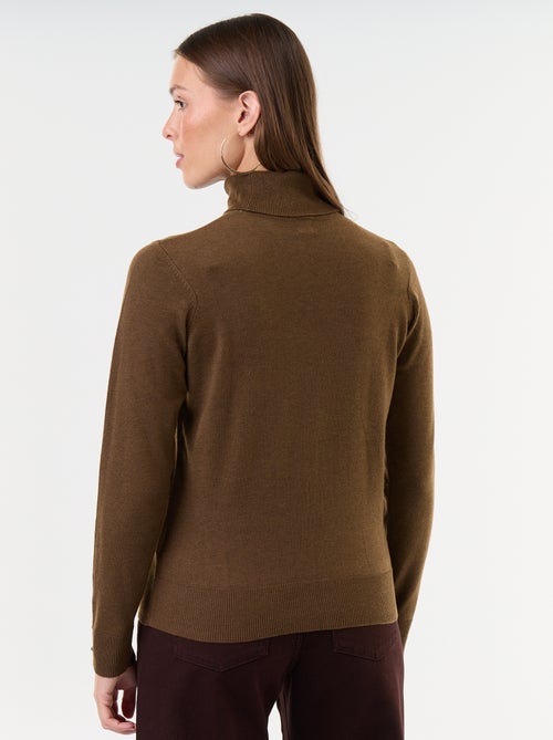 Maglione dolcevita a maglia fine - Kiabi