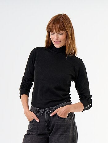 Maglione dolcevita a maglia fine