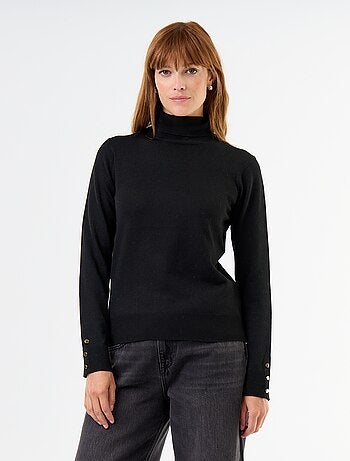 Maglione dolcevita a maglia fine