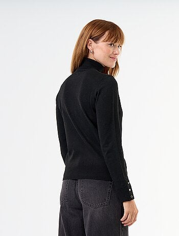 Maglione dolcevita a maglia fine