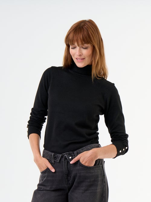 Maglione dolcevita a maglia fine - Kiabi