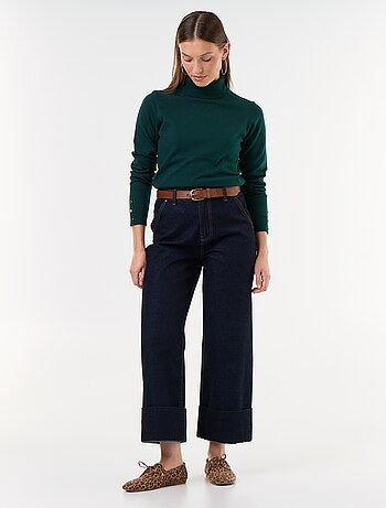 Maglione dolcevita a maglia fine