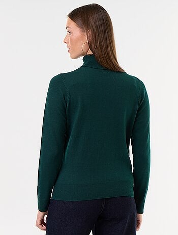 Maglione dolcevita a maglia fine