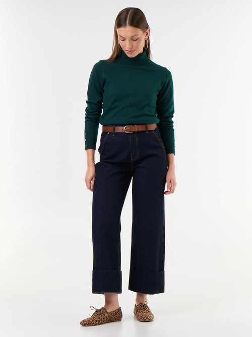 Maglione dolcevita a maglia fine - Kiabi