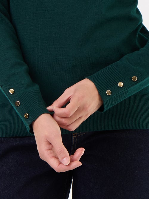 Maglione dolcevita a maglia fine - Kiabi