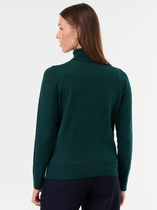 Maglione dolcevita a maglia fine - Kiabi