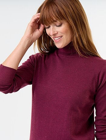 Maglione dolcevita a maglia fine
