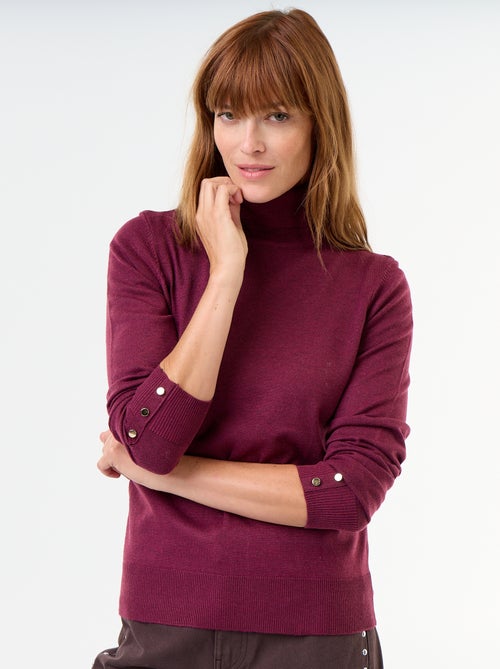 Maglione dolcevita a maglia fine - Kiabi
