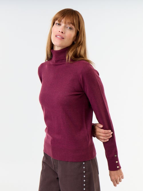 Maglione dolcevita a maglia fine - Kiabi