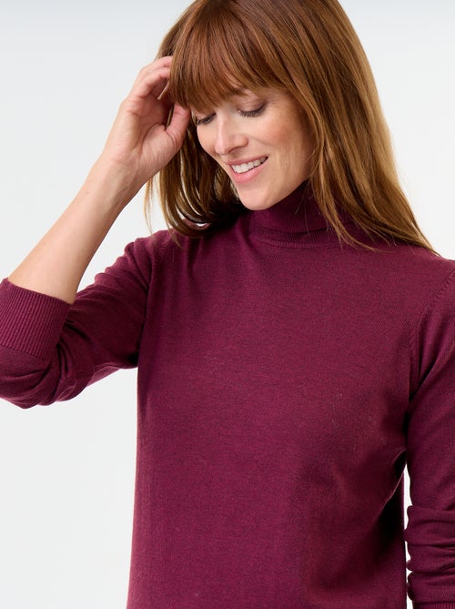 Maglione dolcevita a maglia fine - Kiabi