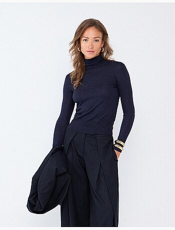 Maglione dolcevita con cashmere, mo fashion