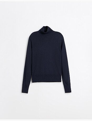 Maglione dolcevita con cashmere, mo fashion