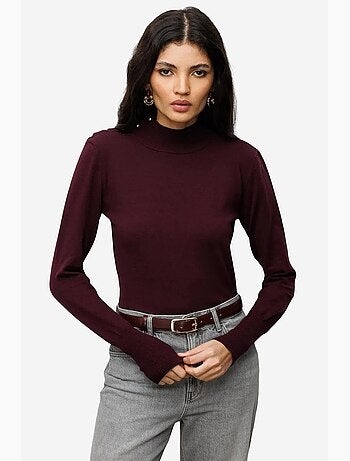 Maglione dolcevita in maglia mixray