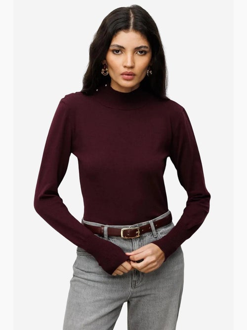 Maglione dolcevita in maglia mixray - Kiabi