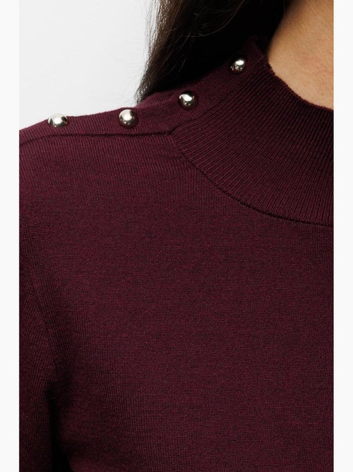 Maglione dolcevita in maglia mixray - Kiabi
