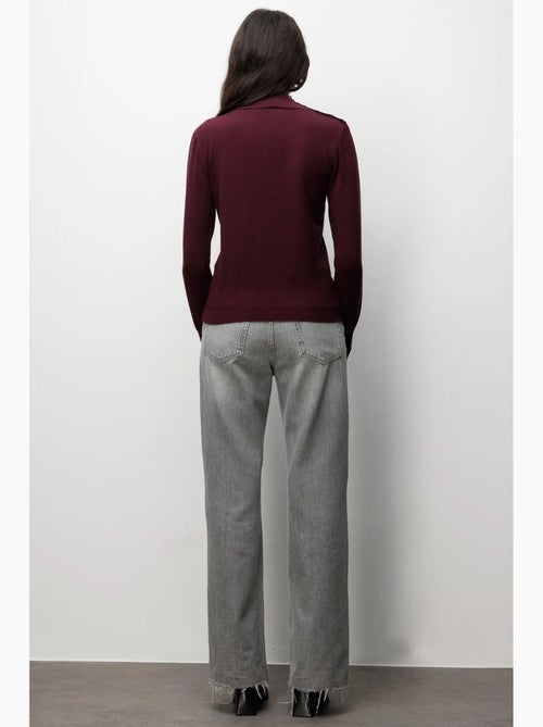 Maglione dolcevita in maglia mixray - Kiabi