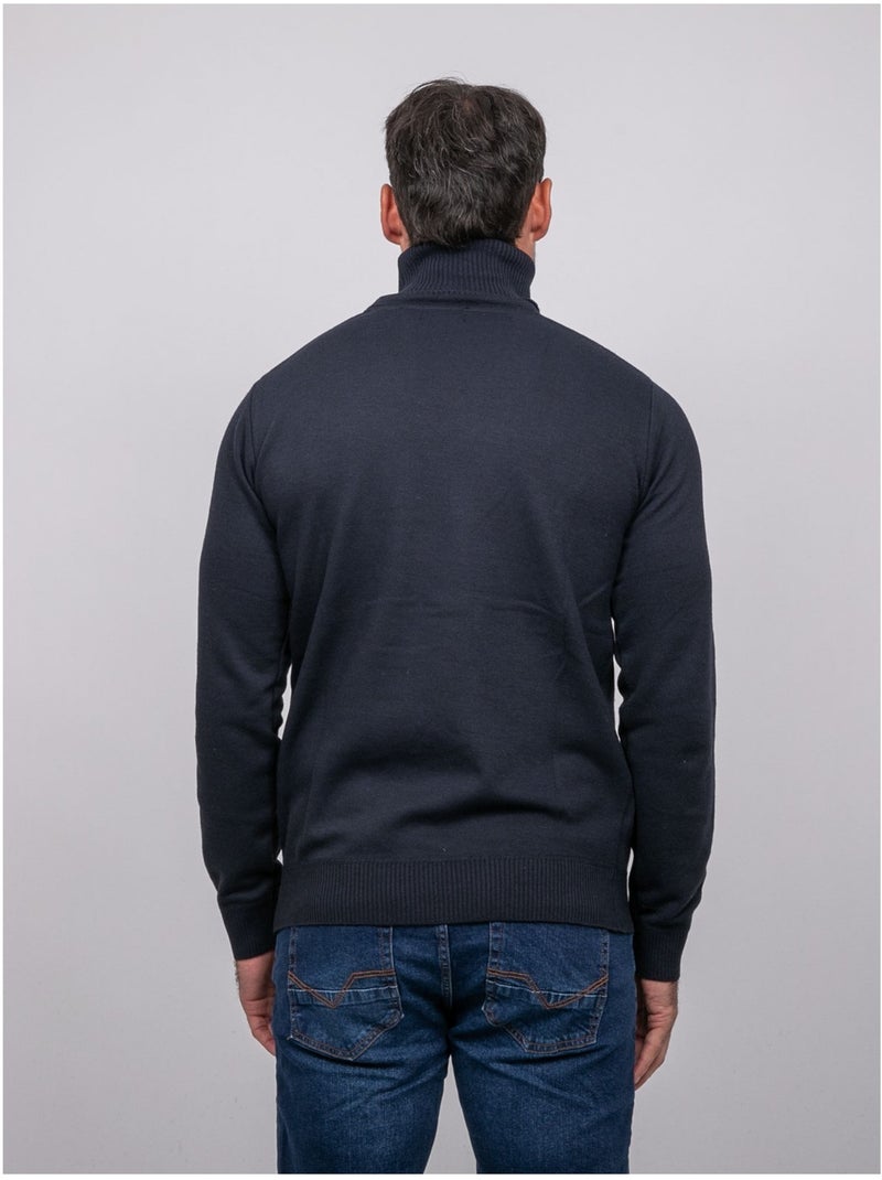 Maglione dolcevita larlequin Blu marino - Kiabi