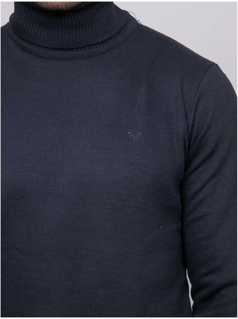 Maglione dolcevita larlequin Blu marino - Kiabi