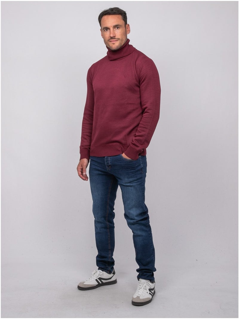 Maglione dolcevita larlequin Bordeaux - Kiabi