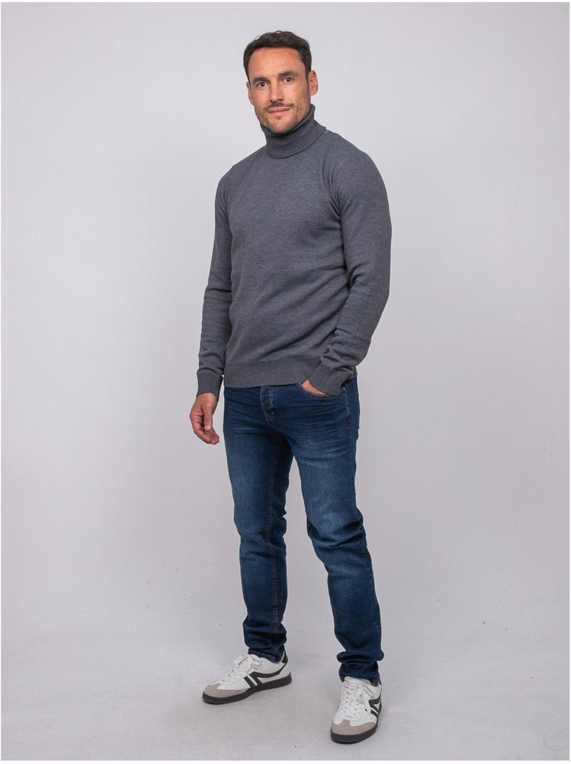 Maglione dolcevita larlequin Grigio scuro - Kiabi
