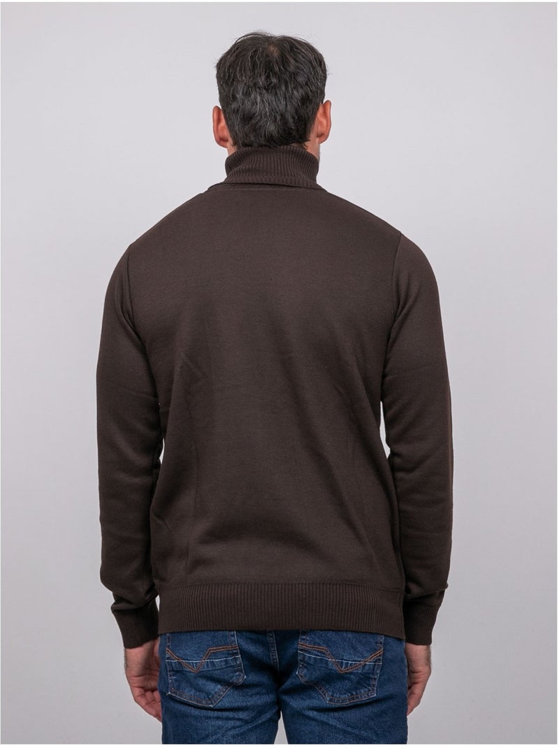 Maglione dolcevita larlequin Marrone - Kiabi