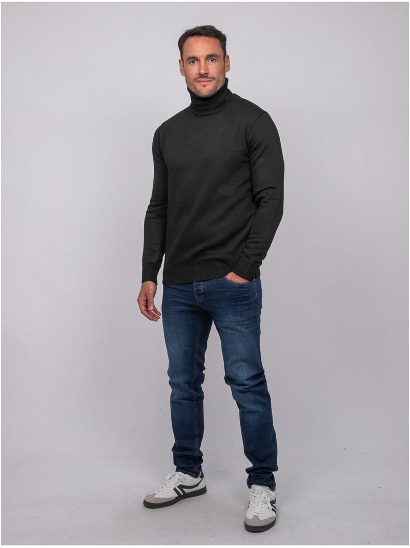 Maglione dolcevita larlequin Nero - Kiabi