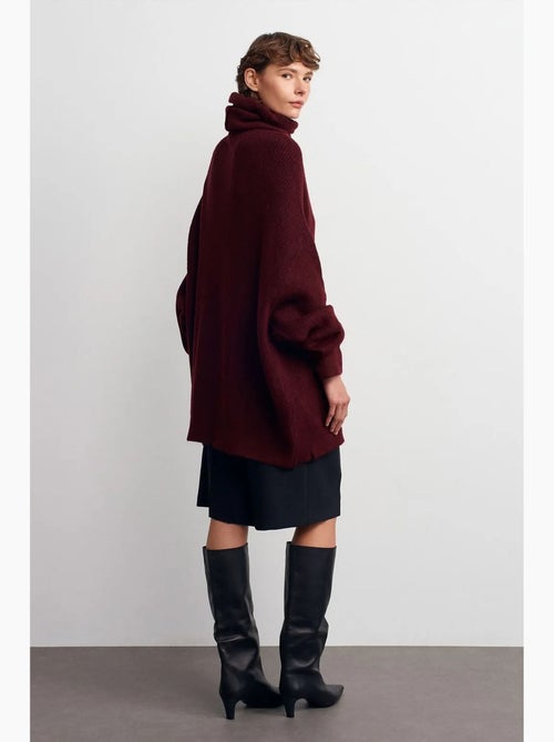Maglione dolcevita oversize a coste dilvin - Kiabi Maglione dolcevita oversize a coste dilvin - Kiabi