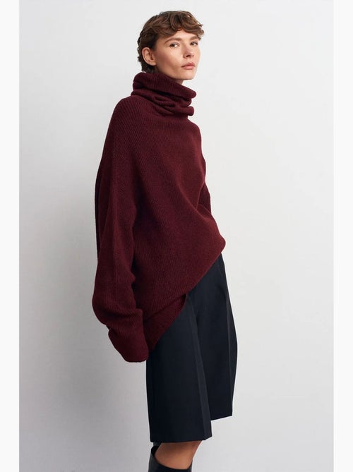 Maglione dolcevita oversize a coste dilvin - Kiabi Maglione dolcevita oversize a coste dilvin - Kiabi