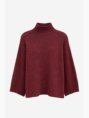 Maglione dolcevita oversize a coste mixray