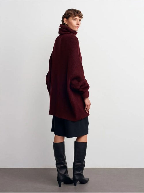 Maglione dolcevita oversize a coste - Kiabi Maglione dolcevita oversize a coste - Kiabi