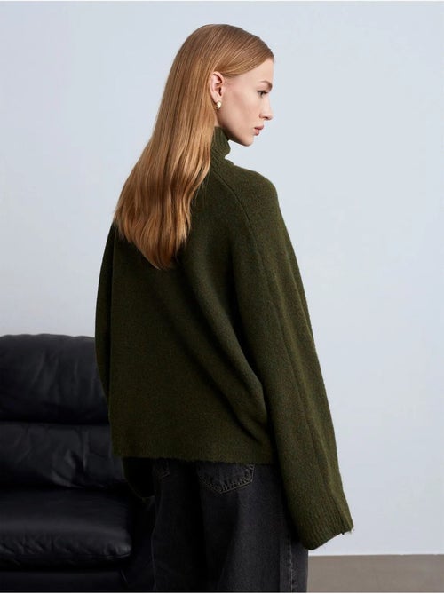 Maglione dolcevita oversize a coste - Kiabi Maglione dolcevita oversize a coste - Kiabi