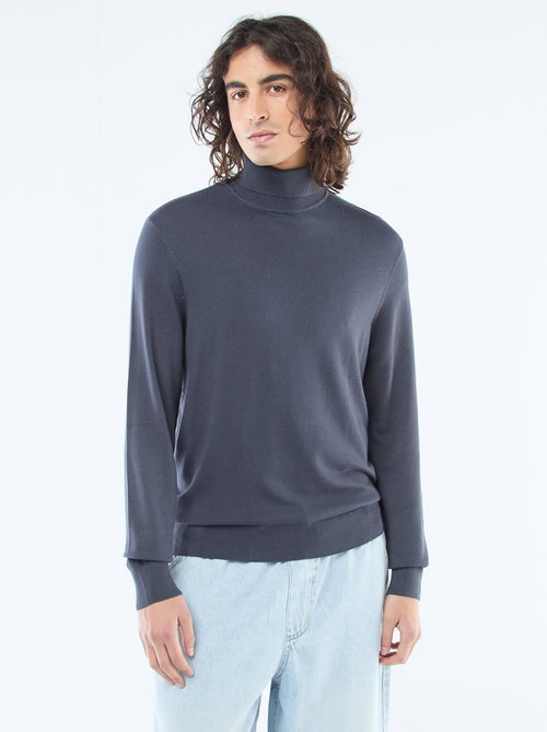 Maglione dolcevita tinta unita - Kiabi