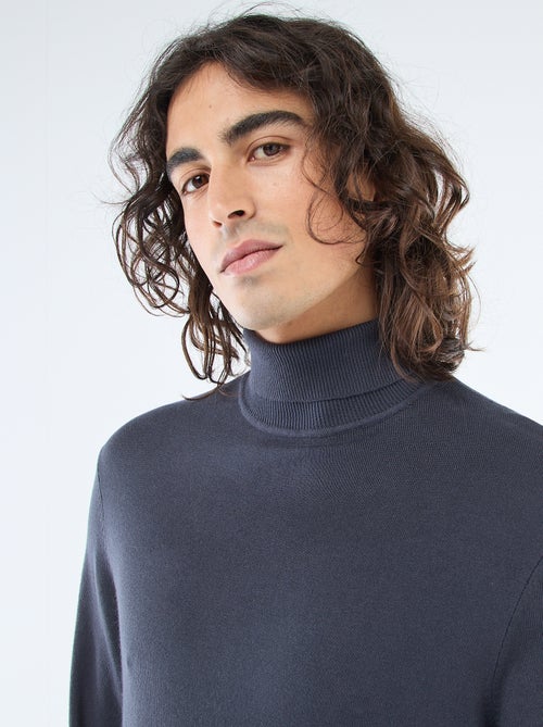 Maglione dolcevita tinta unita - Kiabi