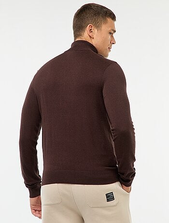 Maglione dolcevita tinta unita